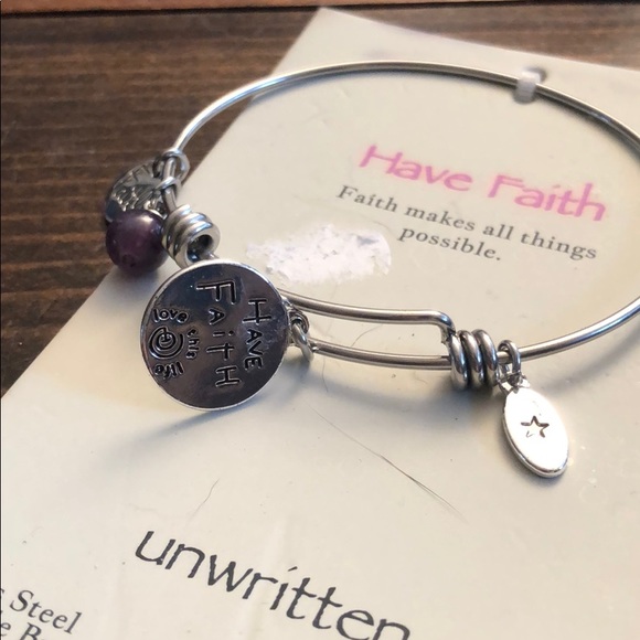 Have Faith Adjustable Bracelet - Picture 3 of 4